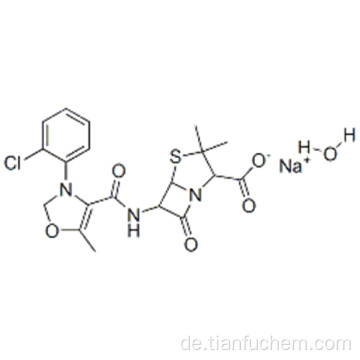 4-Thia-1-azabicyclo [3.2.0] heptan-2-carbonsäure, 3,3-dimethyl-6 - [[(5-methyl-3-phenyl-4-isoxazolyl) carbonyl] amino] -7-oxo- Natriumsalz, Hydrat (1: 1: 1), (57195801,2S, 5R, 6R) - CAS 7240-38-2